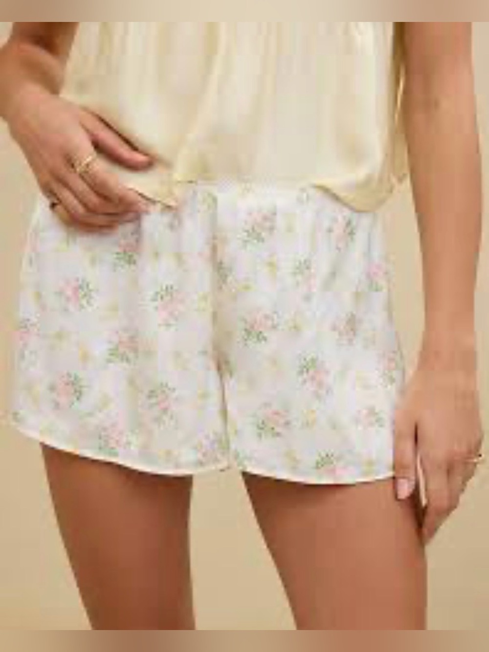 Aerie Off-Duty Satin Flirty Boxer, sz M